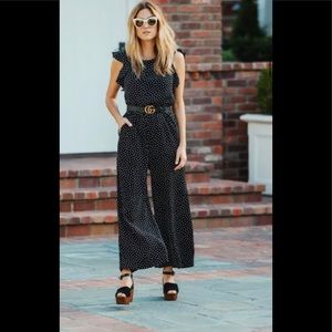 Sanctuary Antonella Polka Dot Jumpsuit M